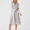 Faherty Dream Cotton Gauze Vida Midi Dress -Western Fashion SP23 faherty womens WDS2354 BBJ DREAM COTTON GAUZE VIDA MIDI DRESS BLUE BAJA front 1 2000x fb7861e9 3a7b 4144 9cd6 e9a17f5ea53e