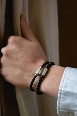 Luke Landon Bracelet- Black | Silver -Western Fashion SteelandBarnett 07 dd9d9449 f05a 4eb8 9a64 8788fdfa25a5