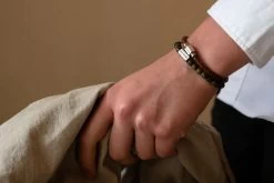 Luke Landon Bracelet - Peanut 7 Luke Landon Bracelet - Peanut -Western Fashion SteelandBarnett 08