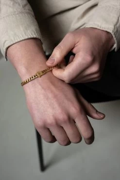 Svelte Stephen Bracelet - Matt Gold 6 Svelte Stephen Bracelet - Matt Gold -Western Fashion SteelandBarnett 15 a322d7ed 389a 4001 8aa5 3f4554172bc6