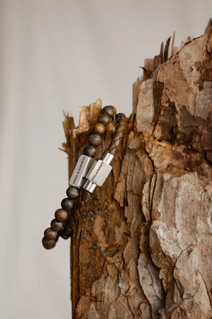 Luke Landon Bracelet- Brown | Silver 4 Luke Landon Bracelet- Brown | Silver - Image 2