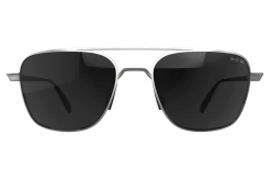 BEX MACH MATTE SILVER AND GRAY SUNGLASSES