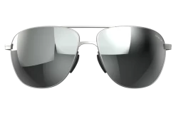 BEX NOVA MATTE SILVER AND GRAY SUNGLASSES