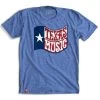 TUMBLEWEED TEXAS TEXAS MUSIC FLAG TEE -Western Fashion TEXASMUSICBANNER BELLA3001CVC HEATHERCOLUMBIABLUE 544x544 4227ed6a c78a 4d13 8fc0 8f8095a726b5