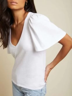 NATION VICKY FLUTTER SLEEVE TOP -Western Fashion VICKY TOP 2243JJR OPWT 3 600x 67f5d3e9 8ab0 4acb 8b8a fefa7d44319e