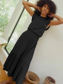 NATION YASMINE MIDI SKIRT- JET BLACK -Western Fashion YASMINE SKIRT 4170RS JBLK H 3 600x 432ea94c a441 4e23 b10f 01f9648f8533