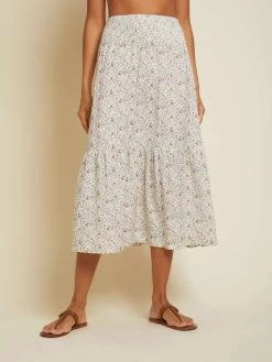 NATION YASMINE TIERED SKIRT- MEADOW