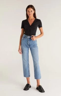 Z SUPPLY TABBY TWIST- BLACK -Western Fashion ZT231405 BLK DETAIL 1 540x fad9eb95 221c 42bb 96ac 59aa81097599