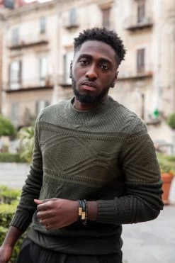 Two Tone Bracelet - Matt Black -Western Fashion black gold min