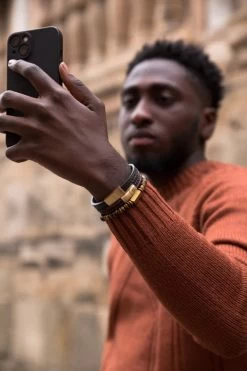 Grady Bracelet - Gold Brown -Western Fashion brown gold3 min