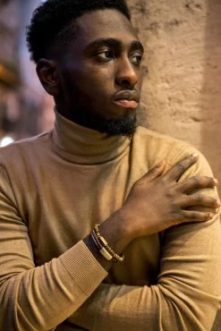 Denby Bracelet - Gold Brown 7 Denby Bracelet - Gold Brown -Western Fashion browngold2 min d469f89a 789e 44fd b151 476af21d60af