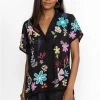 JOHNNY WAS KIKI APPLIQUE BLOUSE -Western Fashion c14323 4 blk 1