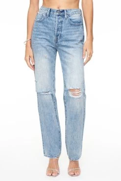 PISTOLA WOMEN'S CASSIE SUPER HIGH RISE STRAIGHT LEG - CITY LIGHTS DISTRESSED