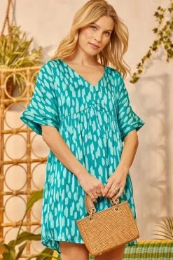 GRASS IS GREENER MINI DRESS