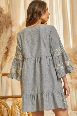 PICKING PETALS DRESS -Western Fashion d10722 charcoal 10