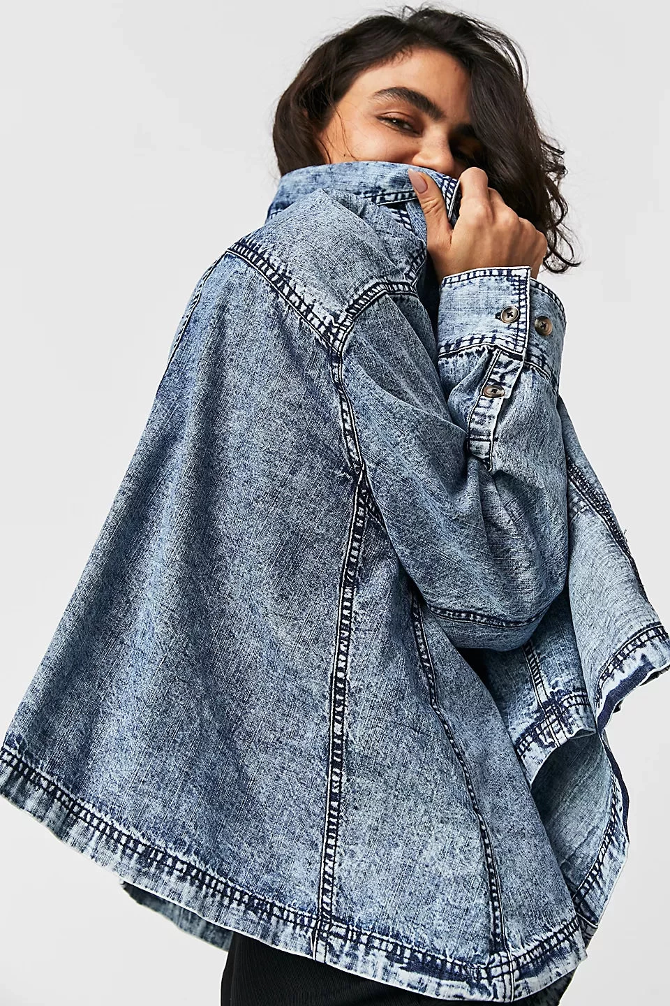 FREE PEOPLE BACK TO YOU DENIM JACKET 3 FREE PEOPLE BACK TO YOU DENIM JACKET