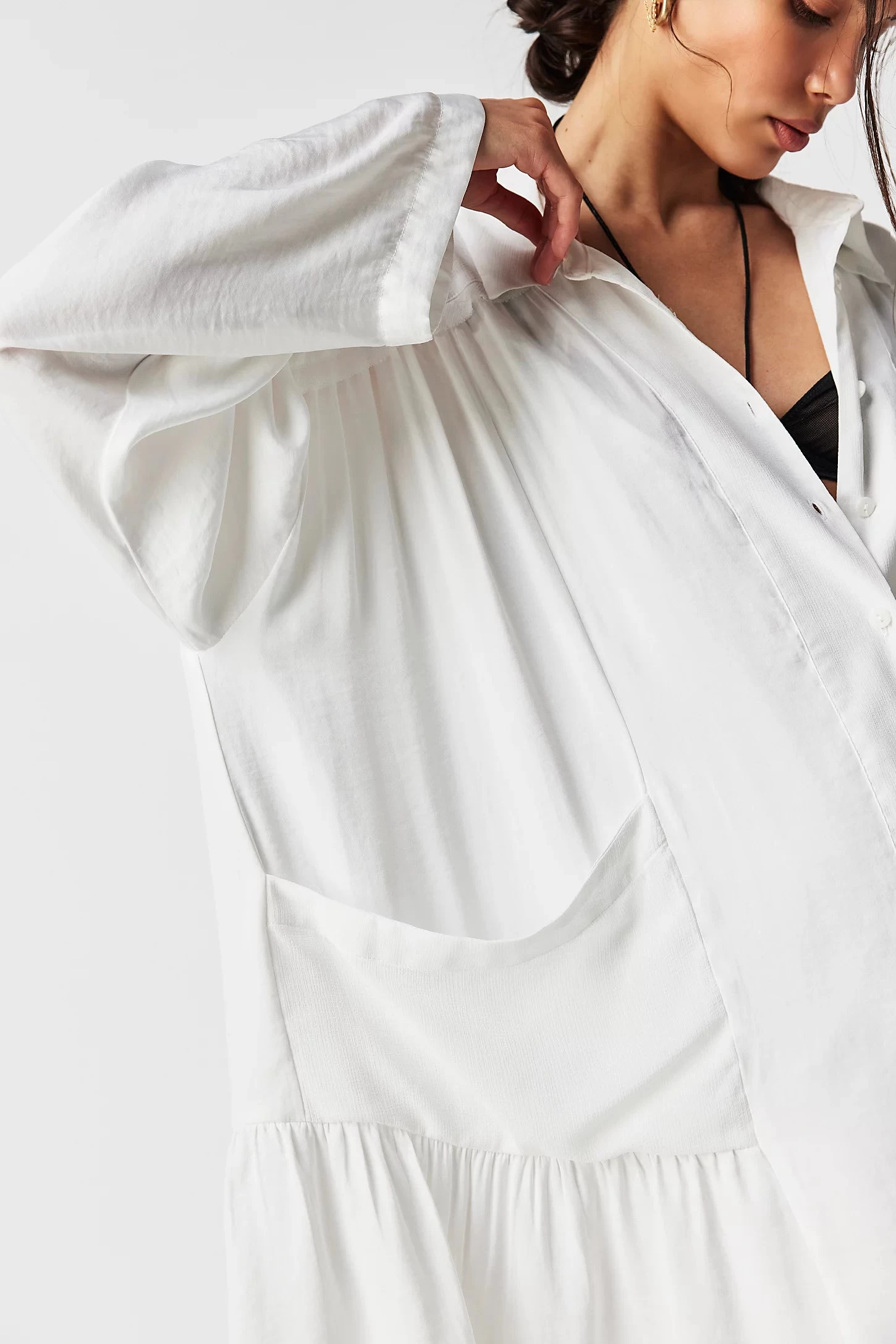 FREE PEOPLE MOONSTRUCK SHIRT DRESS 7 FREE PEOPLE MOONSTRUCK SHIRT DRESS - Image 5