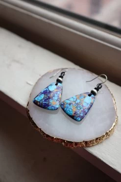 PEYOTE BIRD PURPLE MOJAVE EARRING -Western Fashion image 0165636a fa2b 4961 b61a 707af4931b28