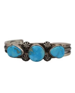 Round And Teardrop Turquoise Cuff