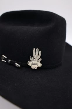 Peyote Bird Sterling Silver Cactus In Hat Pin