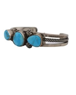 Round And Teardrop Turquoise Cuff -Western Fashion image 24198e40 2deb 4b80 b8b4 dffa1f46d863