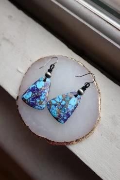 PEYOTE BIRD PURPLE MOJAVE EARRING -Western Fashion image 41a95c31 1d73 4ff6 90d3 8f5cc677941f