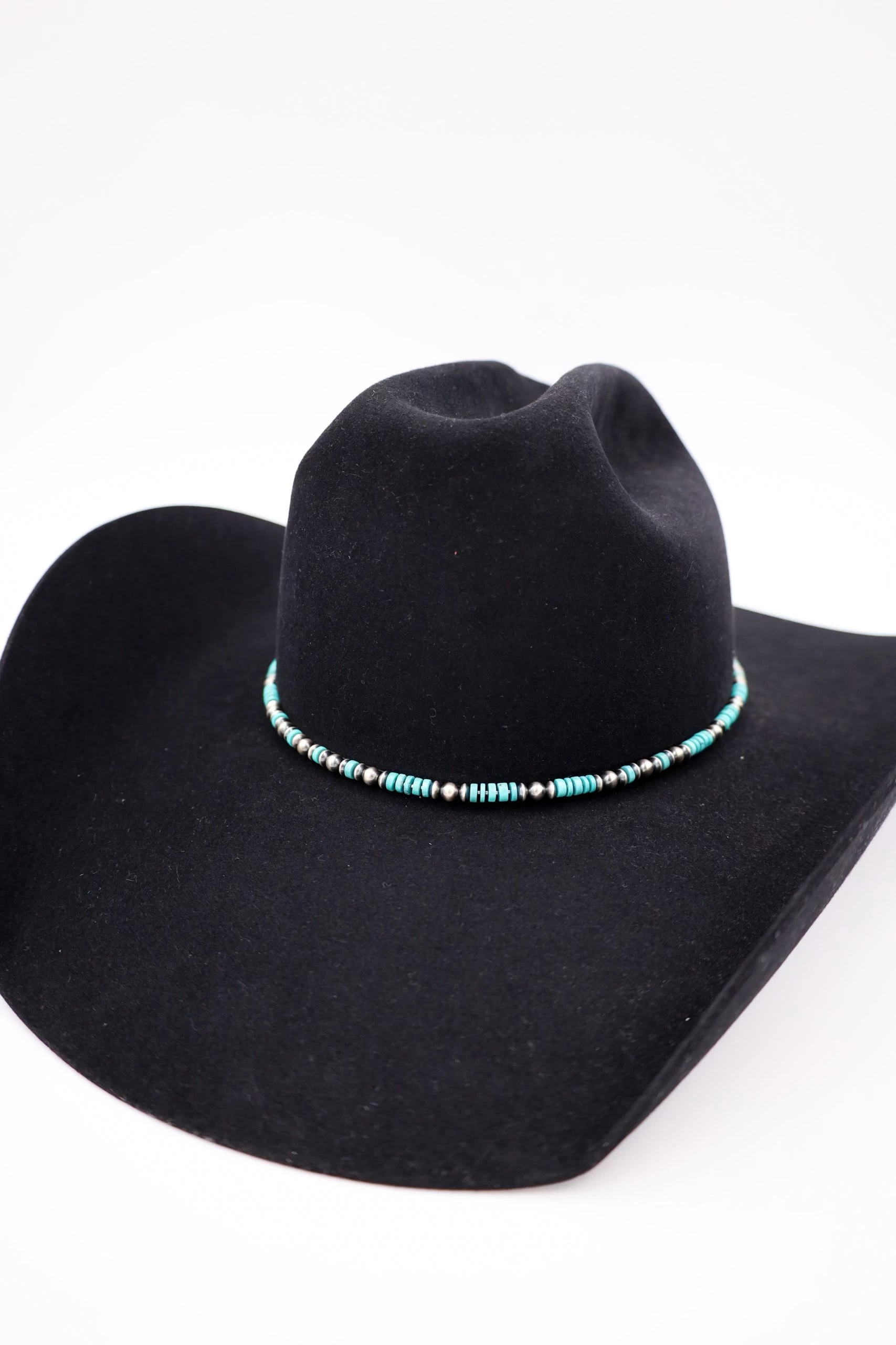 Peyote Bird Turquoise Heishi And Navajo Pearl Hat Band 3 Peyote Bird Turquoise Heishi And Navajo Pearl Hat Band
