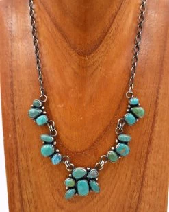 Select Lines Turquoise Clusters Necklace And Earring Set -Western Fashion image 6e0fe28f b80a 4ea4 94b2 ebe495e7eb5b