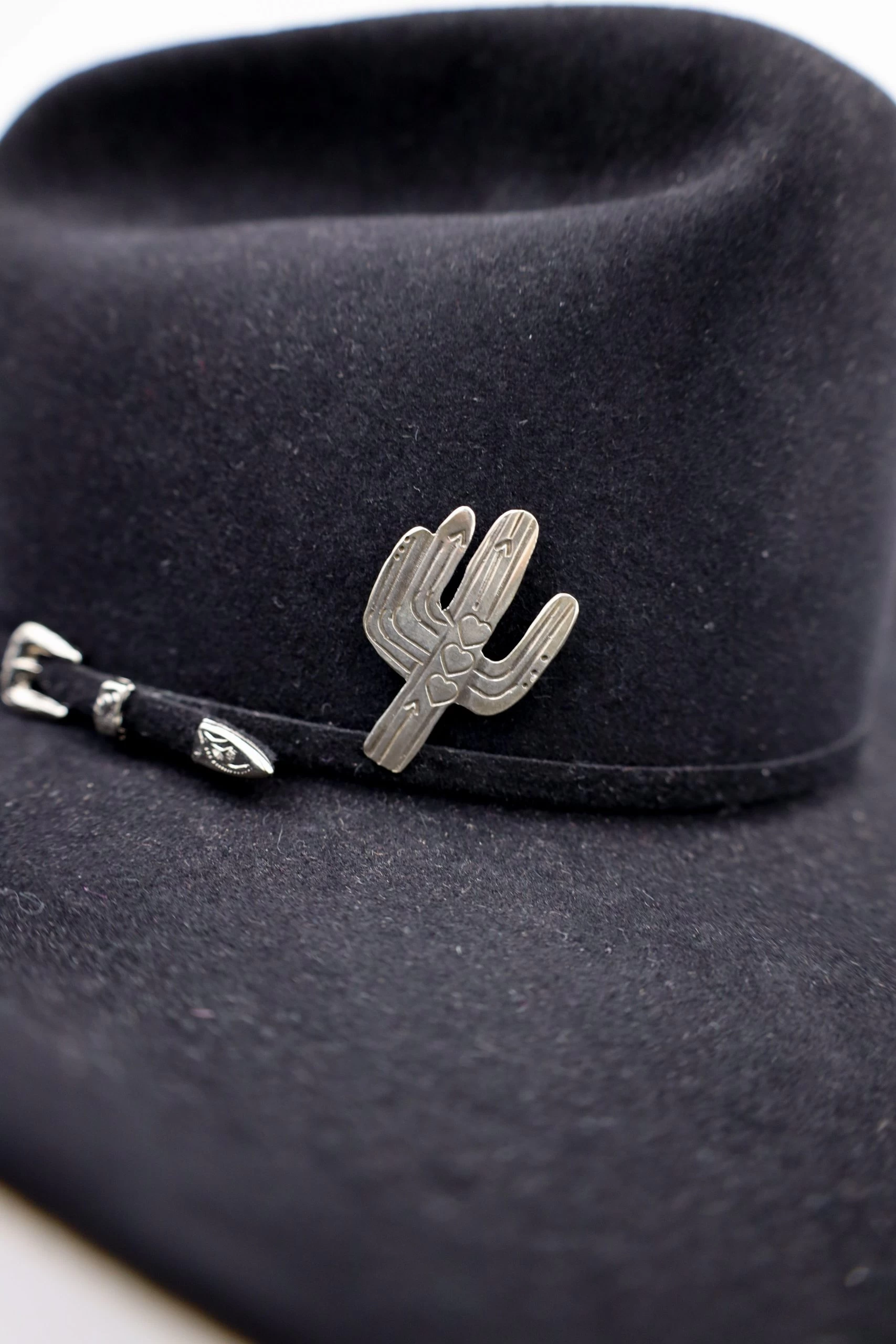 Peyote Bird Sterling Silver Saguaro Cactus With Three Hearts Hat Pin 5 Peyote Bird Sterling Silver Saguaro Cactus With Three Hearts Hat Pin - Image 3