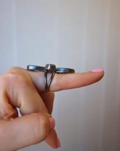 4 TURQUOISE TEARDROPS RING- SIZE 6 -Western Fashion image 7116f77b 464e 498a b960 4cfe4fda84ee