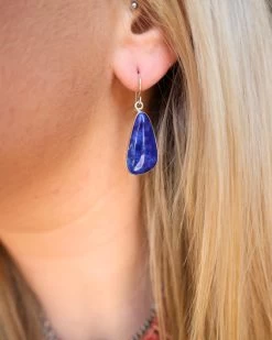 LAPIS HOOKS EARRINGS -Western Fashion image 81c31c82 e69b 4f50 8f20 ae8e7ee93edf