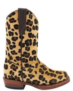 TANNER MARK YOUTH LEOPARD COWGIRL BOOT