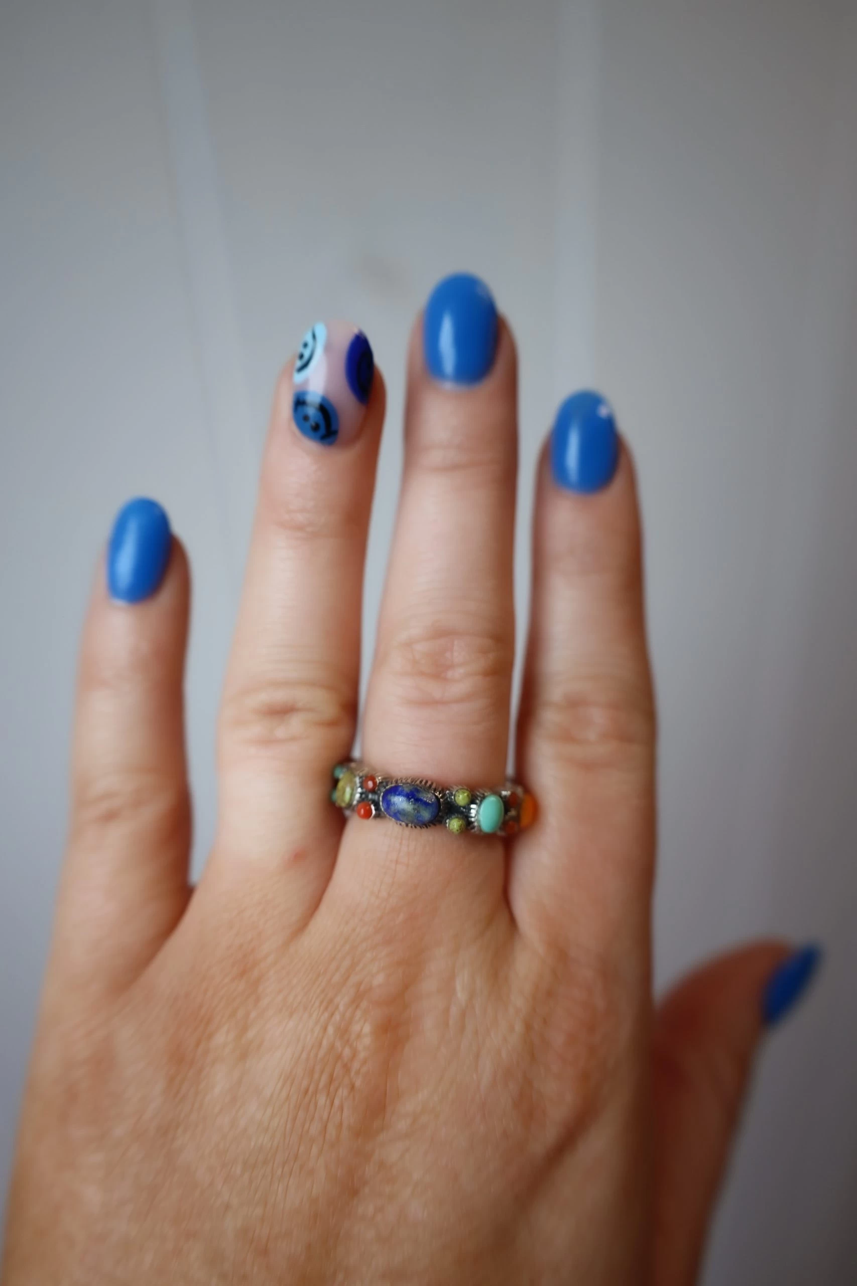 Peyote Bird Multi Stones All Around Ring- Size 6.5 3 Peyote Bird Multi Stones All Around Ring- Size 6.5