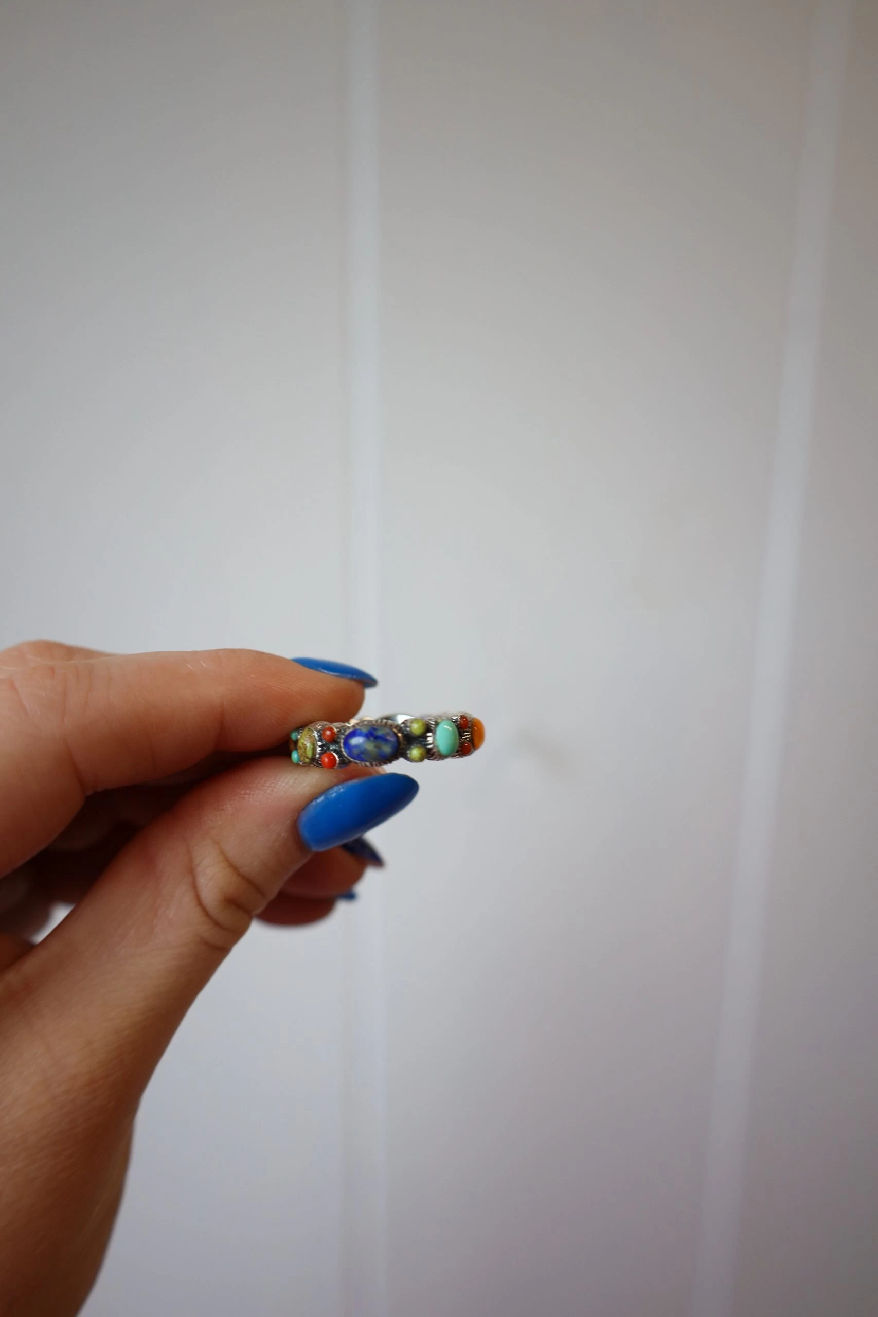 Peyote Bird Multi Stones All Around Ring- Size 6.5 4 Peyote Bird Multi Stones All Around Ring- Size 6.5 - Image 2