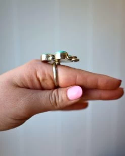 TURQUOISE BUTTERFLY RING- ADJUSTABLE -Western Fashion image b6228556 192a 489d a1ac 01db468c3b5e