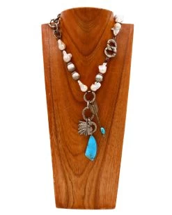 Love Tokens Baroque, Chief, Arrow And Kingman Turquoise Necklace