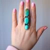 3 TURQUOISE STONES RING- SIZE 8 2 3 TURQUOISE STONES RING- SIZE 8 -Western Fashion image f0f0be99 6ed9 4b69 aa5b 5911a4fbabdf