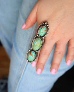 ADJUSTABLE 3 OVAL TURQUOISE LONG SET RING- ADJUSTABLE 11 ADJUSTABLE 3 OVAL TURQUOISE LONG SET RING- ADJUSTABLE -Western Fashion image fc2a4ca6 c86e 4f77 b6fc bfe4d3bda384