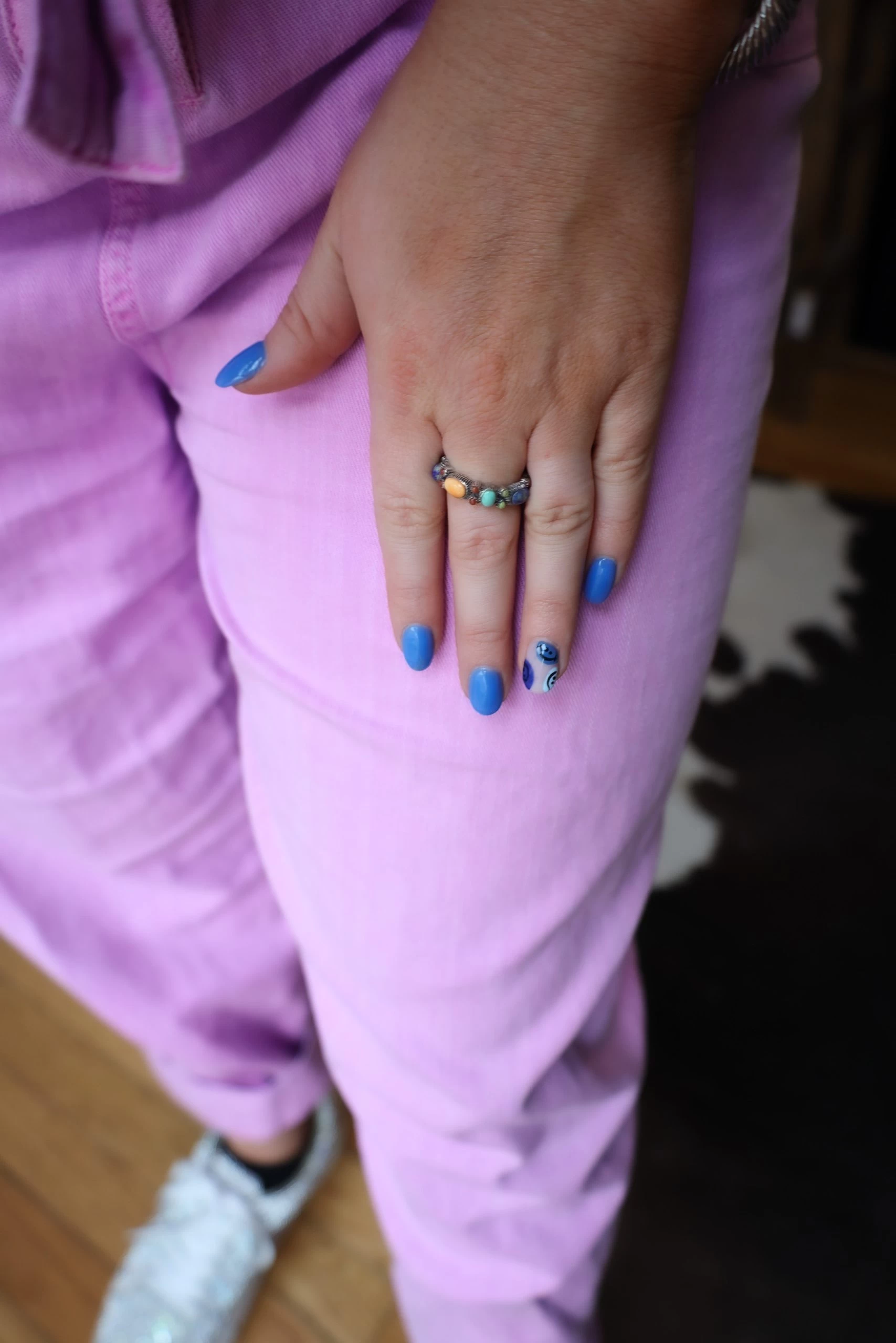 Peyote Bird Multi Stones All Around Ring- Size 6.5 8 Peyote Bird Multi Stones All Around Ring- Size 6.5 - Image 6