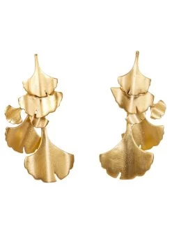 CHRISTINA GREENE GINKGO CHANDELIER EARRINGS