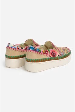 JOHNNY WAS PATCHWORK SLIP-ON SNEAKER -Western Fashion jws11423 1 mti 3 1