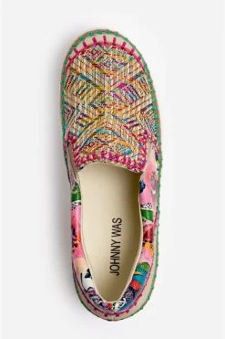 JOHNNY WAS PATCHWORK SLIP-ON SNEAKER -Western Fashion jws11423 1 mti 4