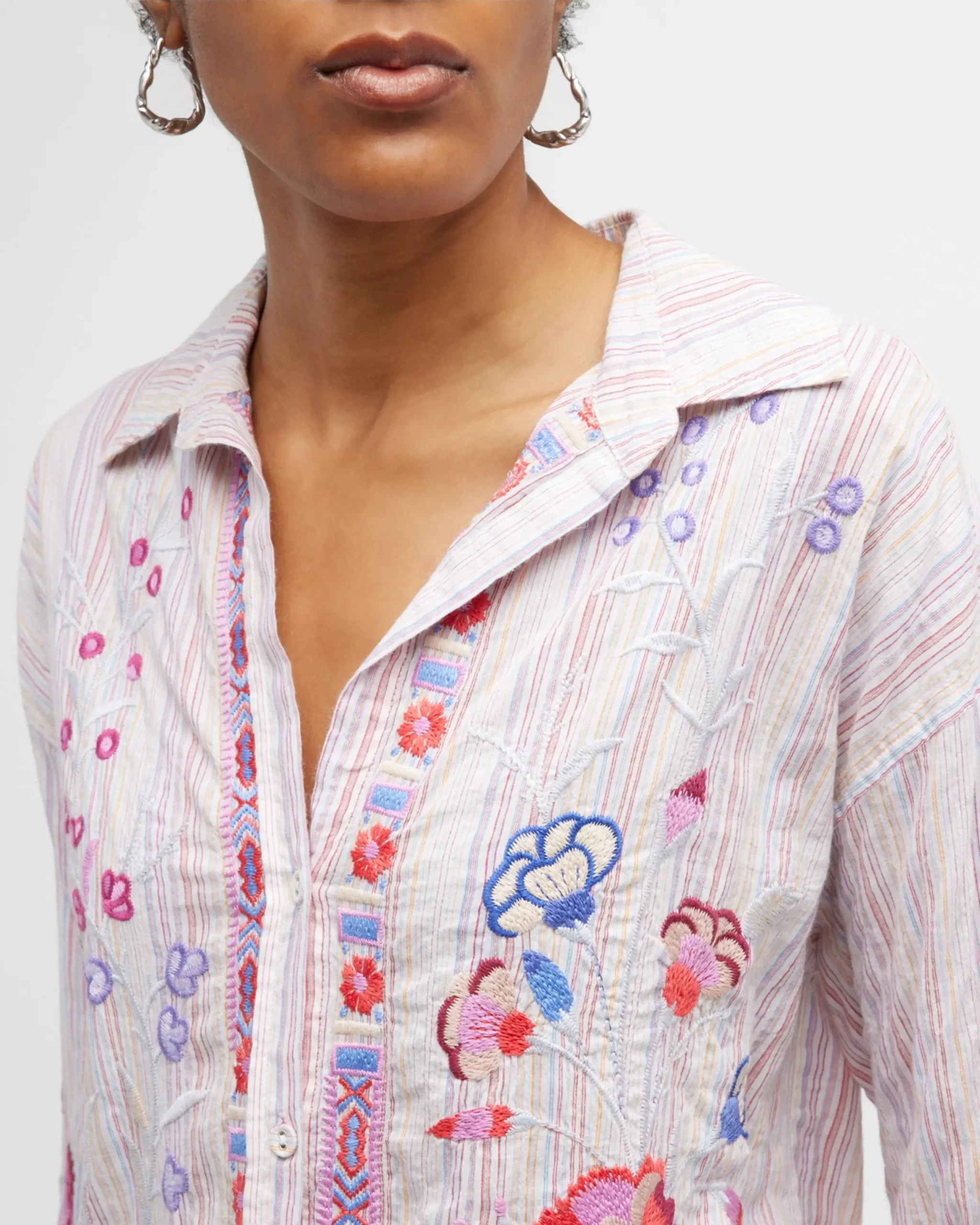 JOHNNY WAS PIPER RELAXED OVERSIZED BLOUSE 7 JOHNNY WAS PIPER RELAXED OVERSIZED BLOUSE - Image 5