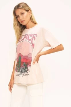 PROJECT SOCIAL DESERT PEACE TEE -Western Fashion project social t desert peace tee cameo rose 8523