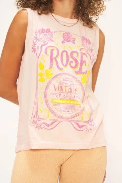 PROJECT SOCIAL ROSE' TANK -Western Fashion project social t rose tank cameo rose 1039
