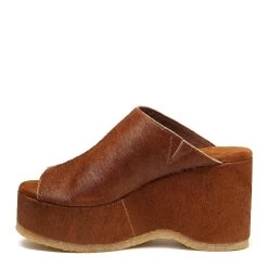 KELSI DAGGER ROWAN HICKORY PLATFORM SANDALS -Western Fashion rowan haircalf hickory 004 5000x b1d6edf6 a8d1 4411 acde 1d1bd1ecf310