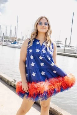 QUEEN OF SPARKLES STAR FEATHER BOTTOM TANK DRESS -Western Fashion soelstudio QOSMAY2023 711 720x 91abb25c d9cc 49dd a364 2d8900a15b18