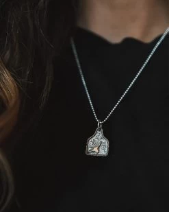 VOGT EARTTAG LONGHORN GOLDHORN NECKLACE 9 VOGT EARTTAG LONGHORN GOLDHORN NECKLACE -Western Fashion vogt silversmiths pendants the goldhorn eartag pendant 29315913384132 700x eb855e49 c5a3 45af 99e0 84c4dbefae2e