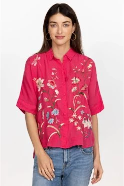JOHNNY WAS GENIVEVE RELAXED DOLMAN BLOUSE